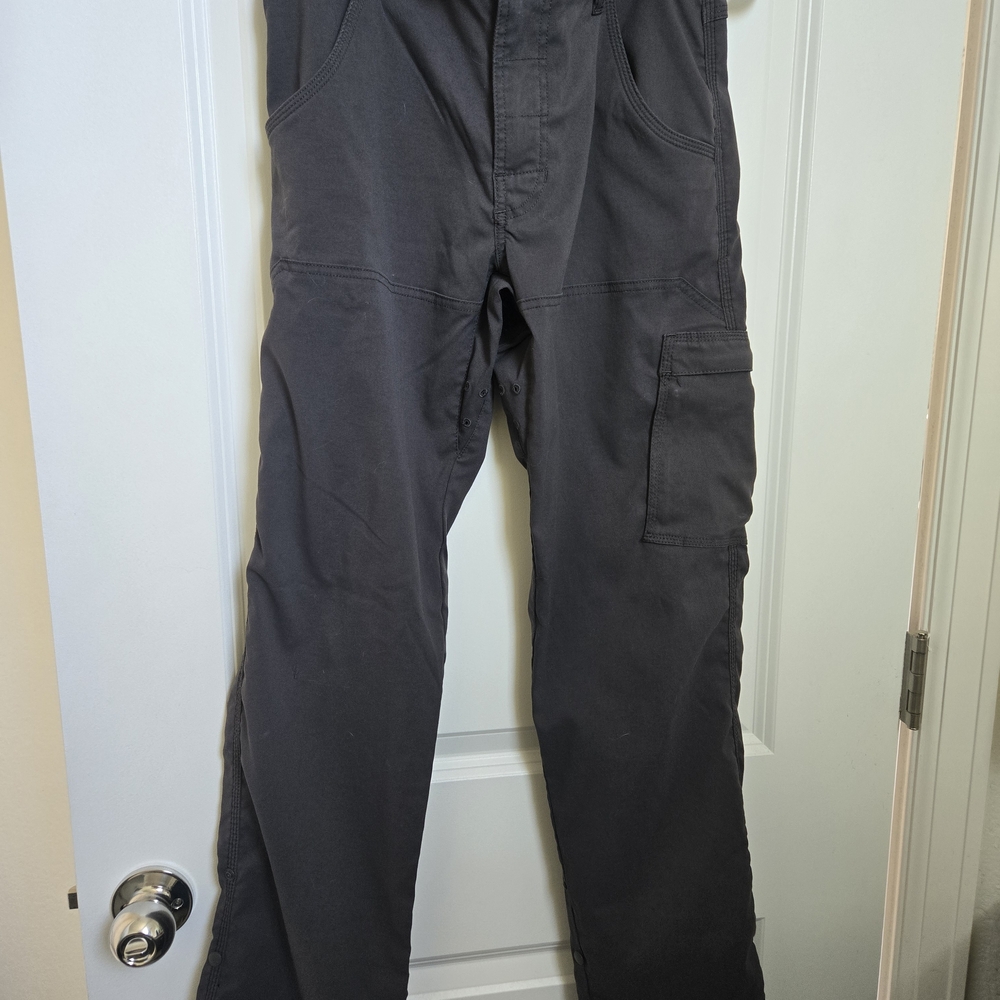 Prana Dark Gray Stretch Zion Pants